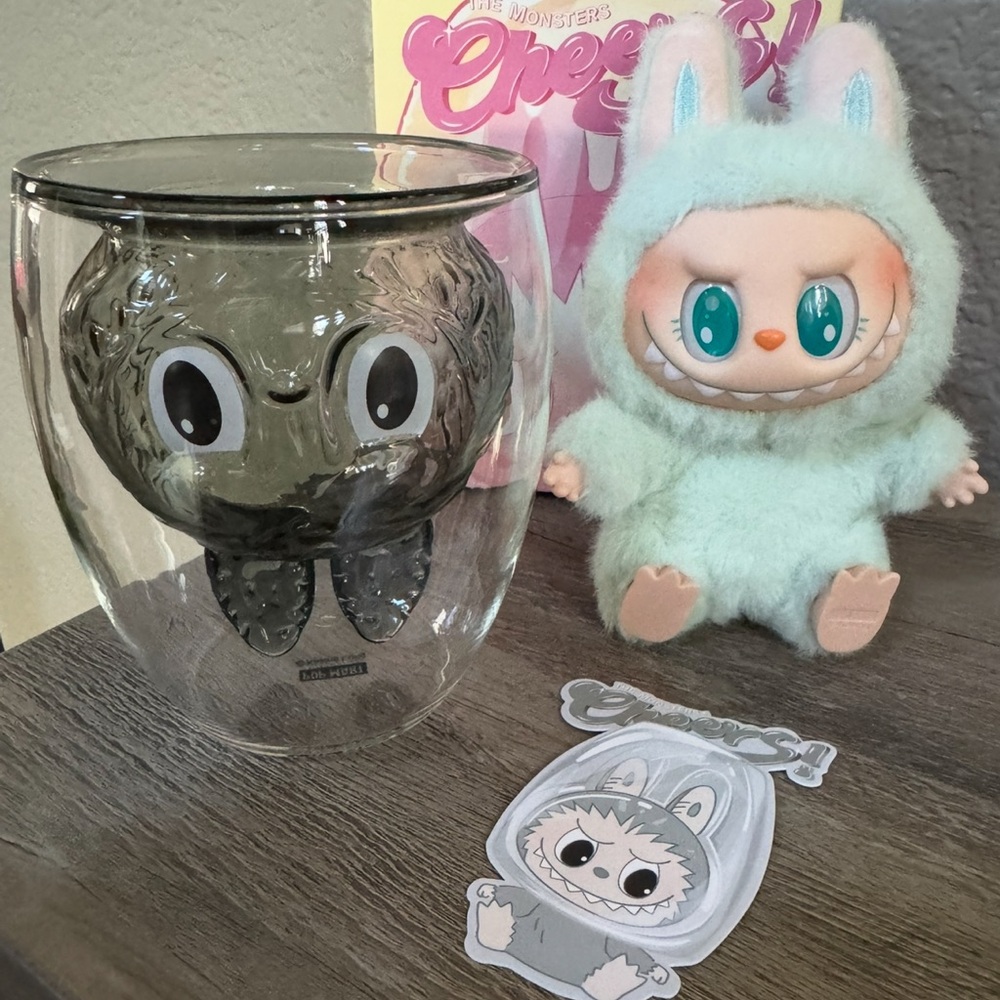 Authentic POPMART The Monsters Labubu Cheers Glass